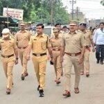 आगामी सण-उत्सवांच्या पार्श्वभूमीवर पोलिसांचा शहरभर रूट मार्च